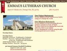 Tablet Screenshot of emmaus-lutheran.org